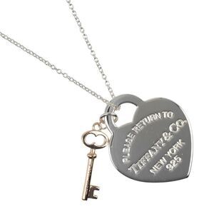 [tiffany & Co] Tiffany & Co Return To Tiffany & Co Heart Key Silver 925 X 18K